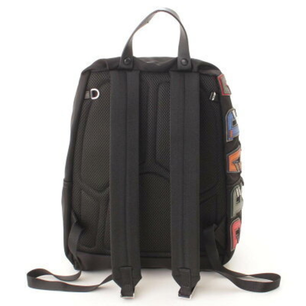 Prada Nylon Logo Patch Backpack Rucksack Black - image 3